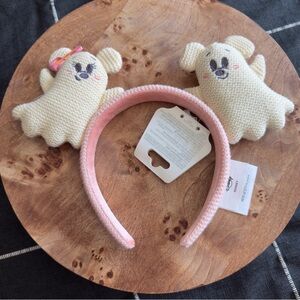 Ghost Ears Disney Headband - Pink and Cream